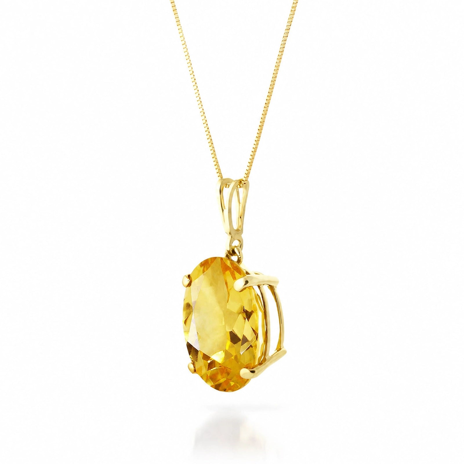 Yellow Gold Atelier Necklace Citrine 10K — Gemma
