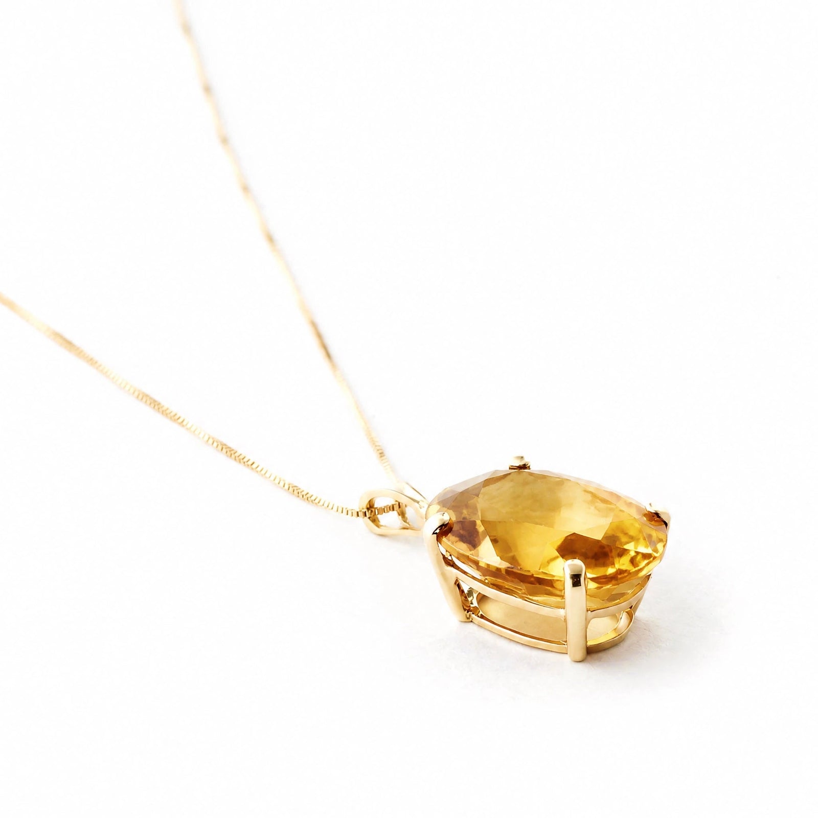 Yellow Gold Atelier Necklace Citrine 10K — Gemma