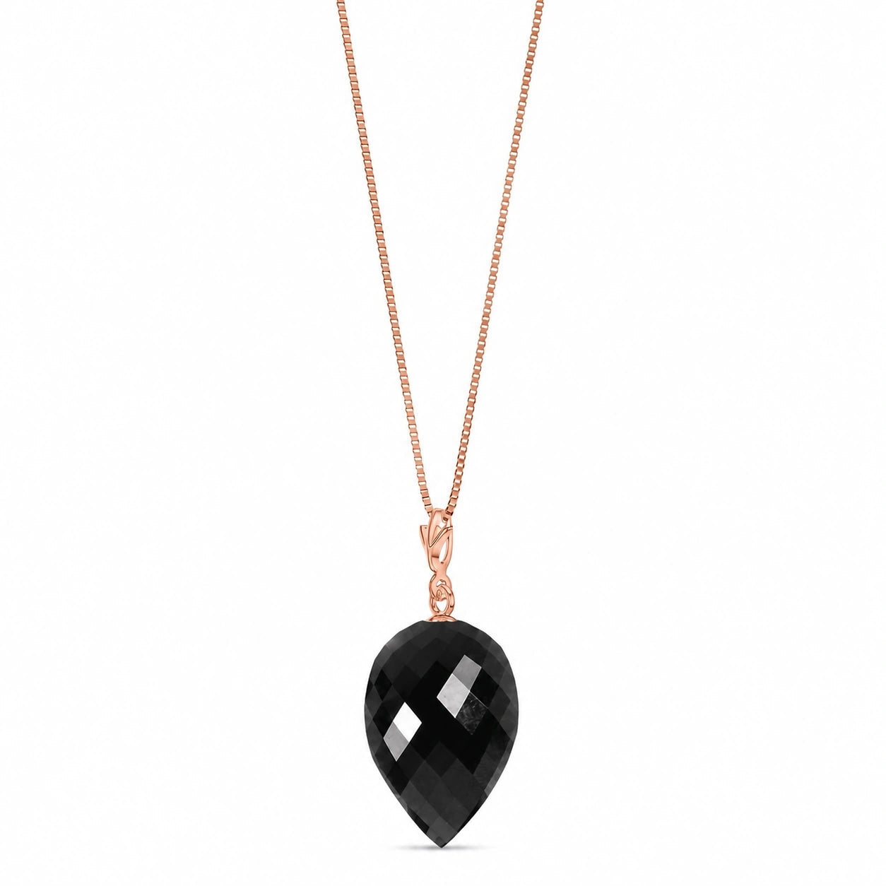 Rose Gold Pendant Necklace Spinel 10K — Primavera