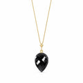 Yellow Gold Pendant Necklace Spinel 10K — Primavera
