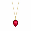 Yellow Gold Pendant Necklace Ruby 10K — Irma