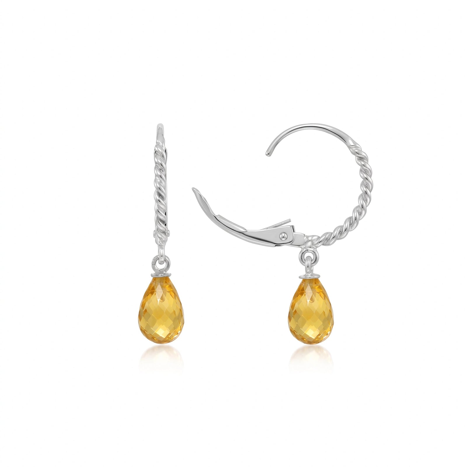 Clara Leverback Briolette Earrings detail image — Veroni