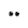 Yellow Gold Halo Petal Earrings Zirconia 10K — Benedetta