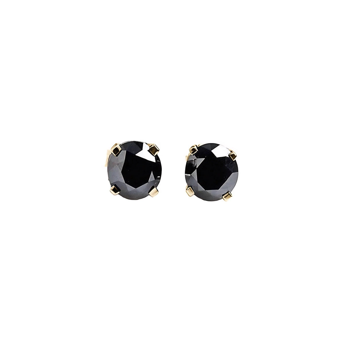 Yellow Gold Halo Petal Earrings Zirconia 10K — Benedetta