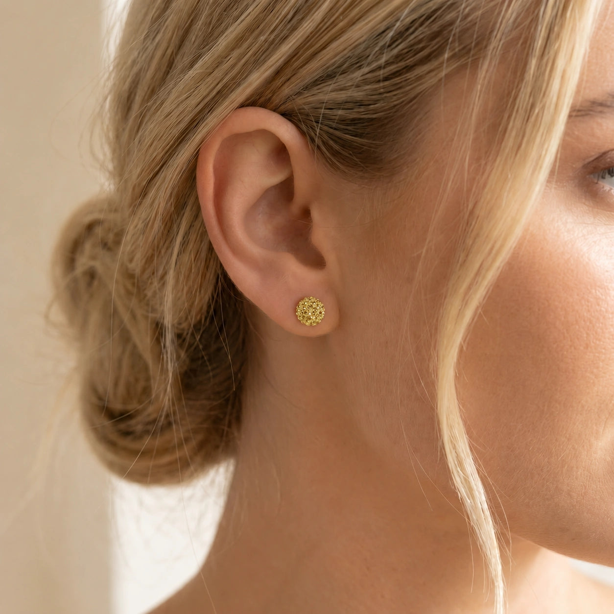 Rose Gold Earrings Zirconia 10K — Morgana