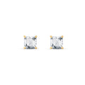 Yellow Gold Bloom Earrings Zirconia 10K — Ottilia