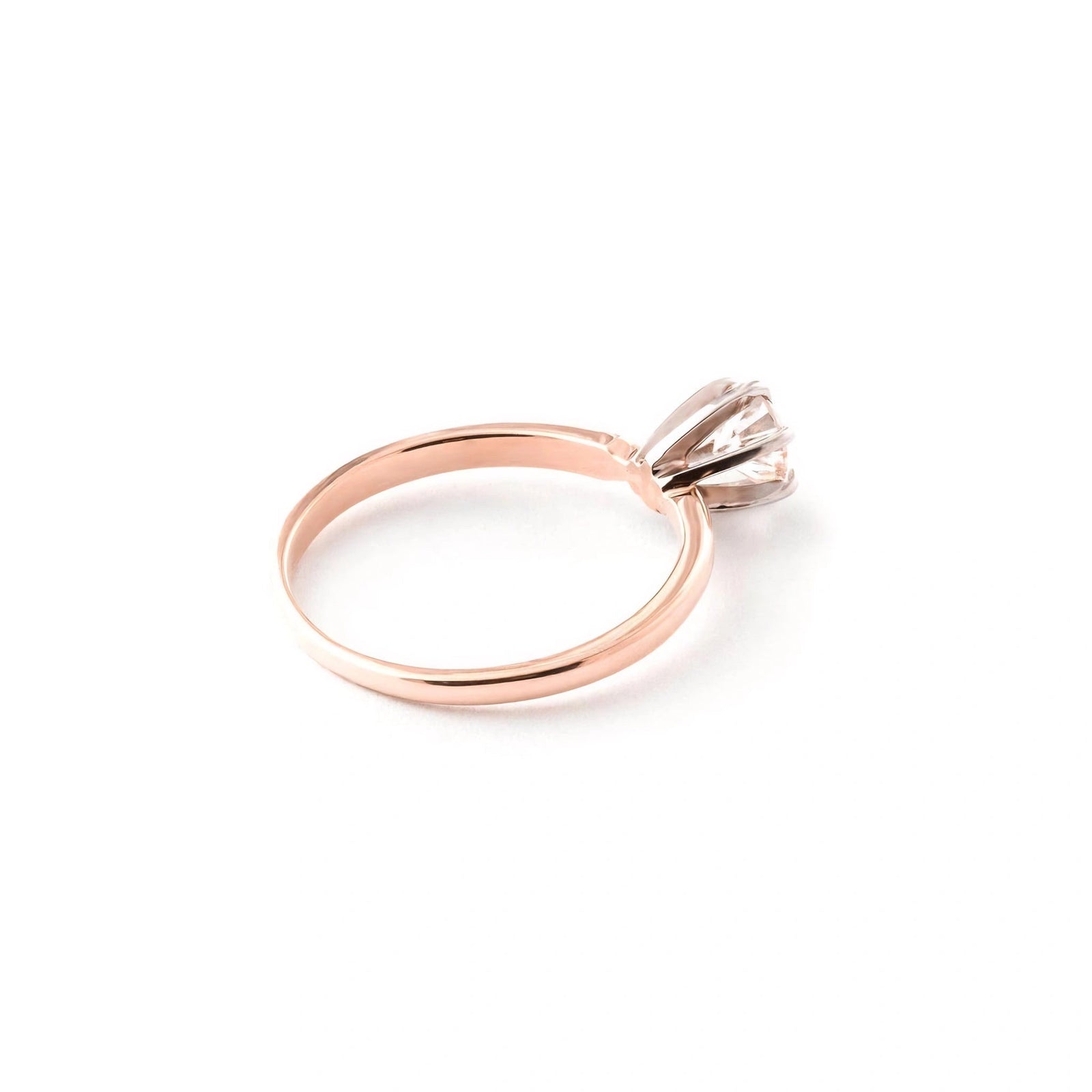 Rose Gold Engagement Ring Diamond 10K — Severina