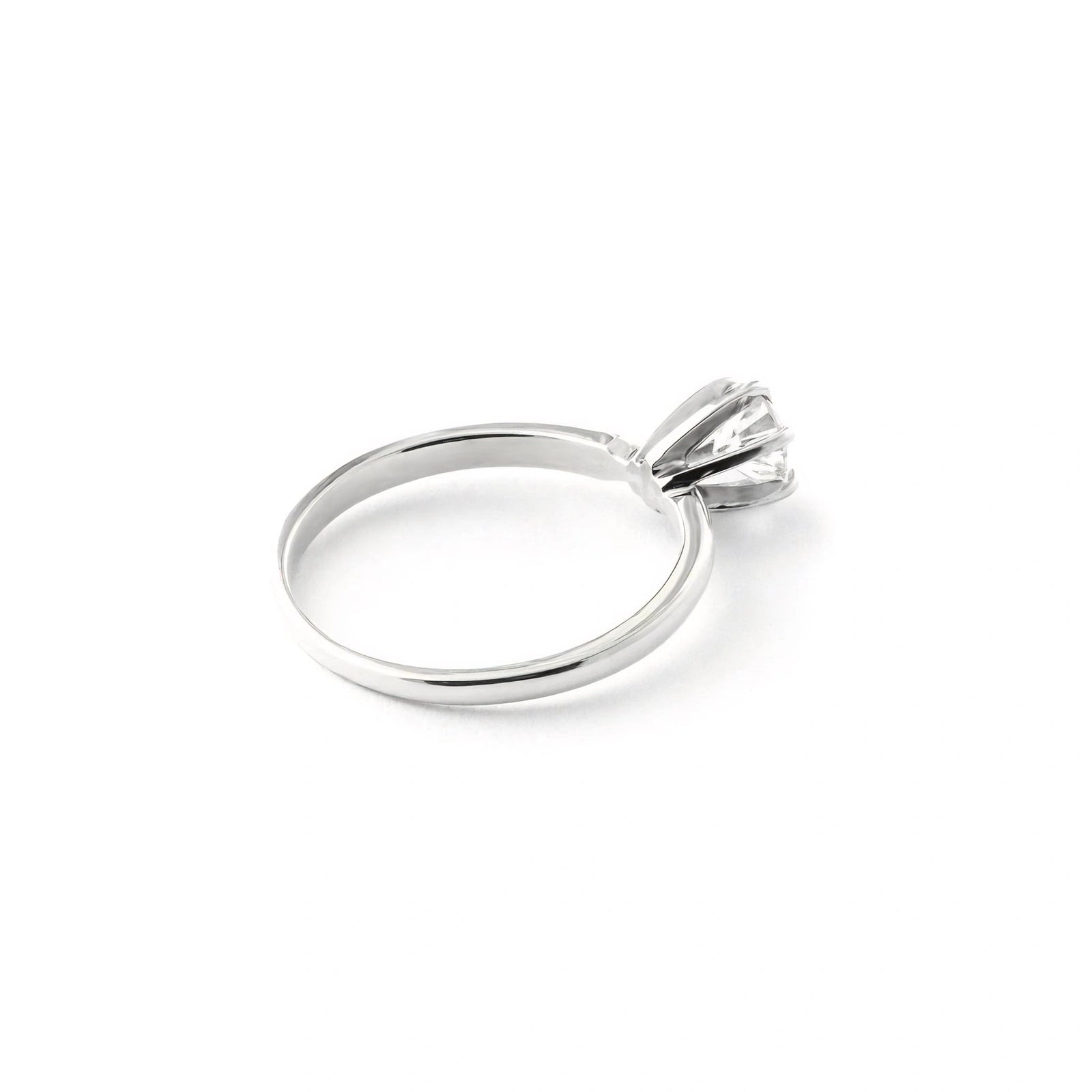 White Gold Engagement Ring Diamond 10K — Severina