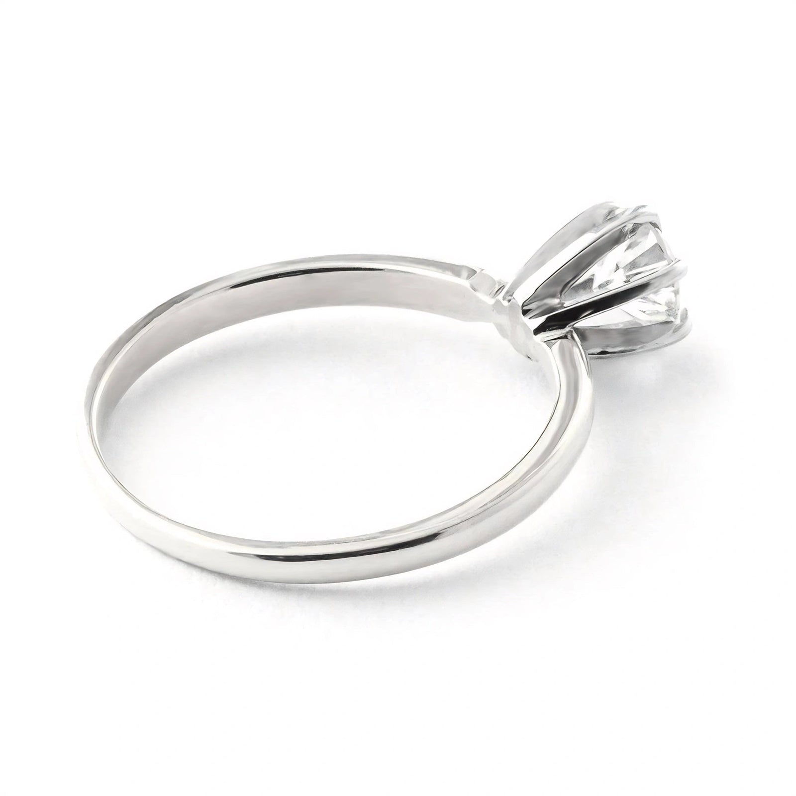 White Gold Engagement Ring Diamond 10K — Severina