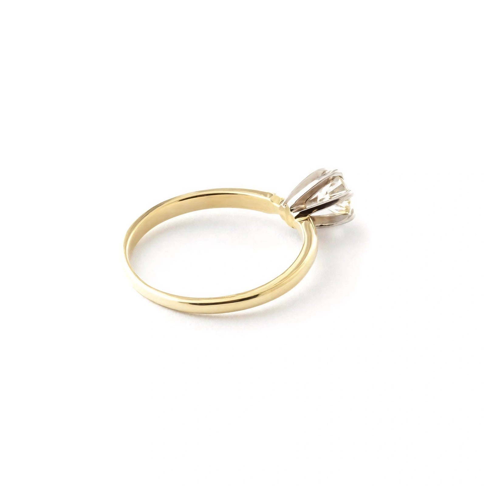 Yellow Gold Engagement Ring Diamond 10K — Severina