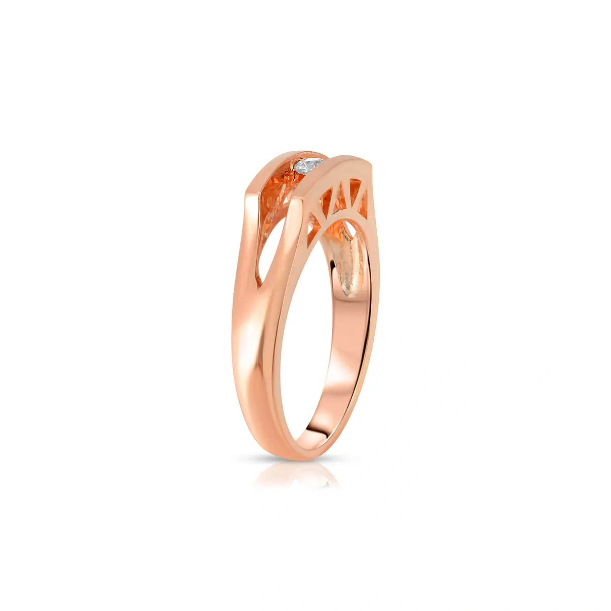 Rose Gold Engagement Ring Diamond 10K — Bellatrix