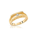 Yellow Gold Engagement Ring Diamond 10K — Bellatrix