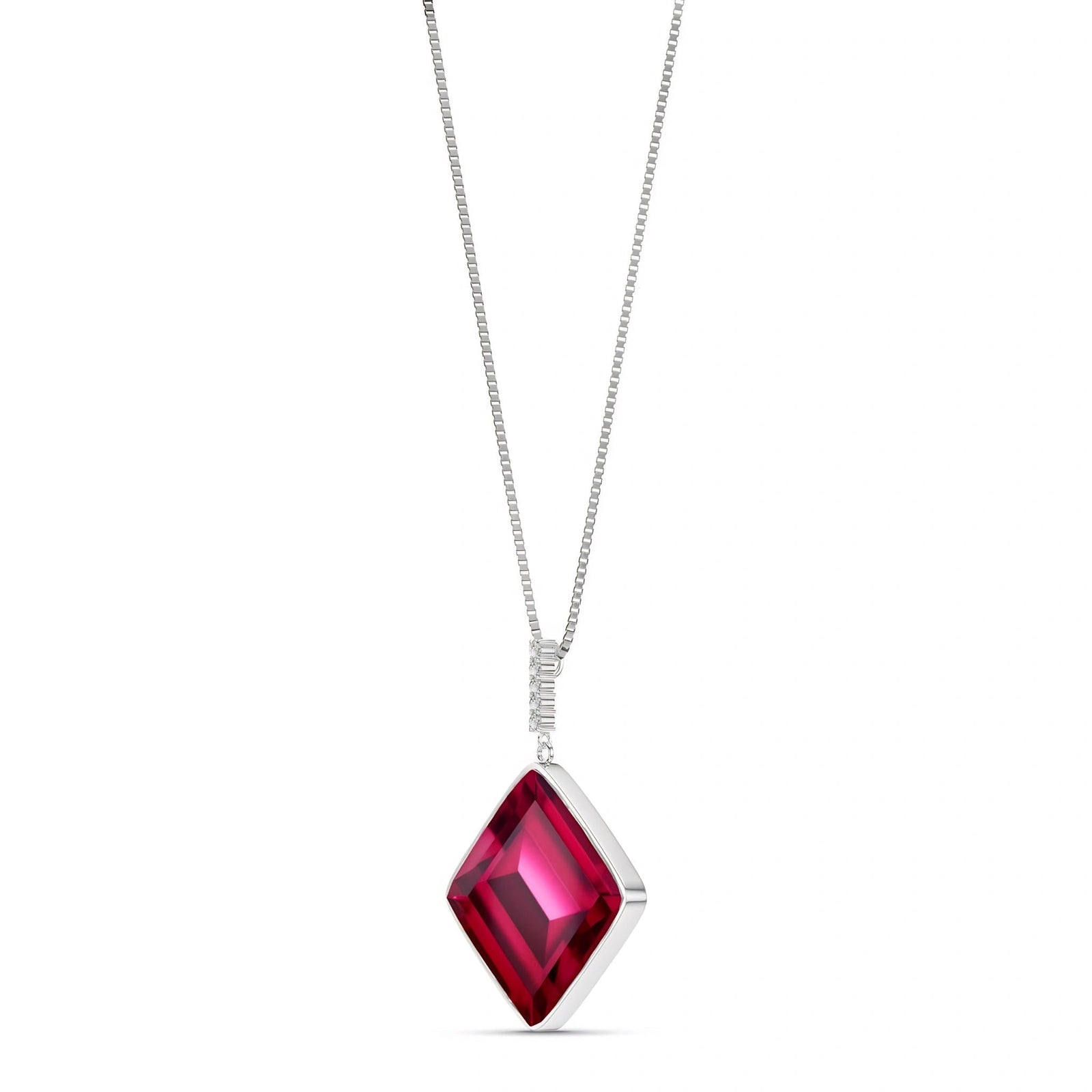 White Gold Ruby & Diamond — Marielena