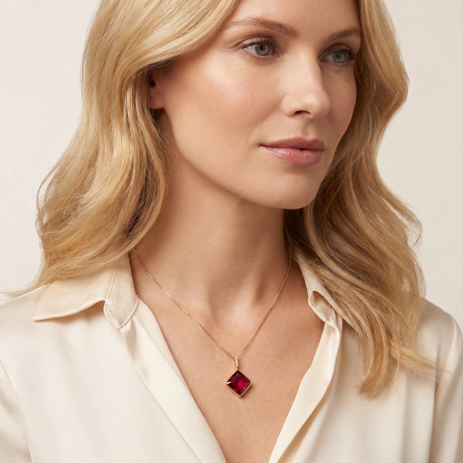 Yellow Gold Ruby — Marielena