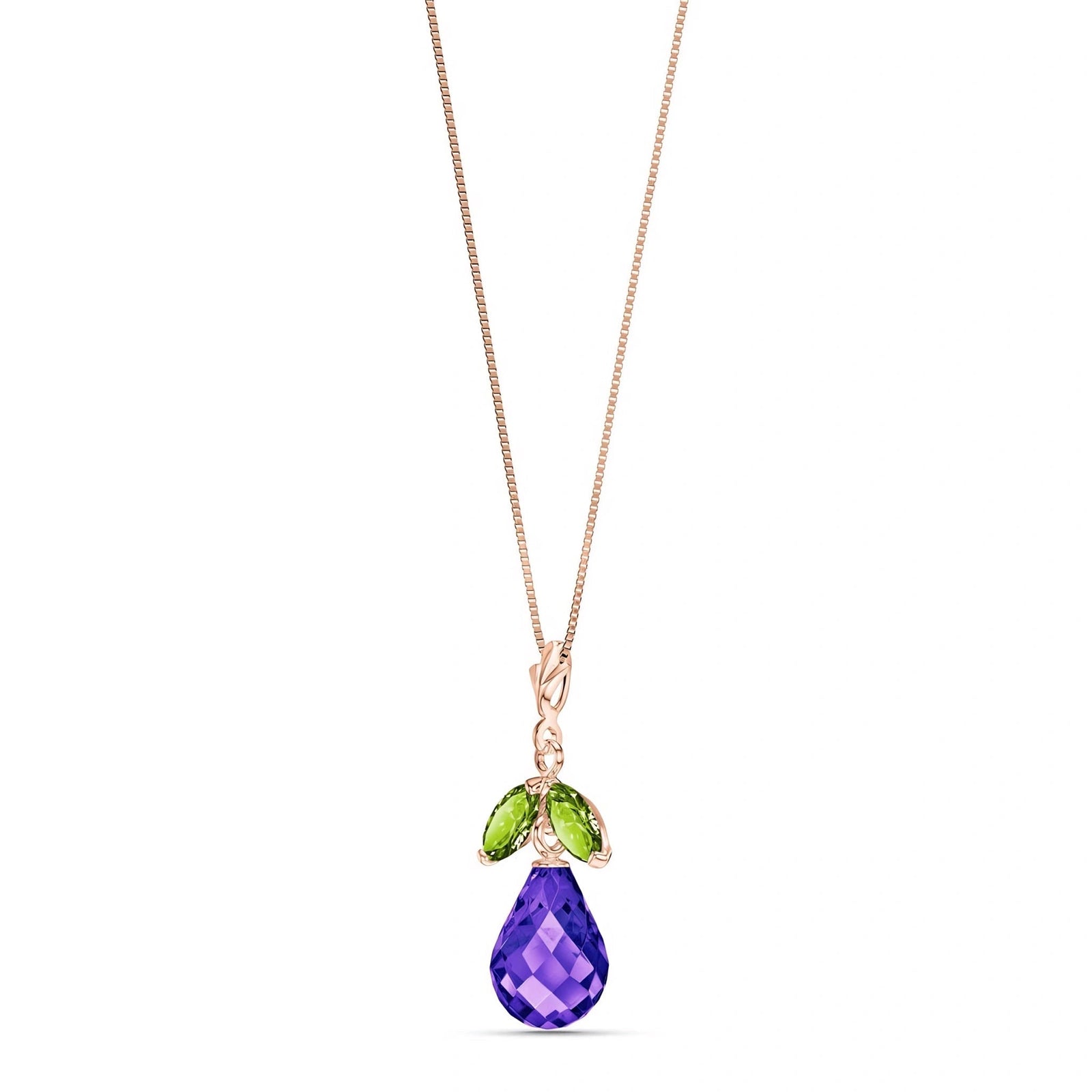Rose Gold Atelier Necklace Blue Topaz 10K — Marilena