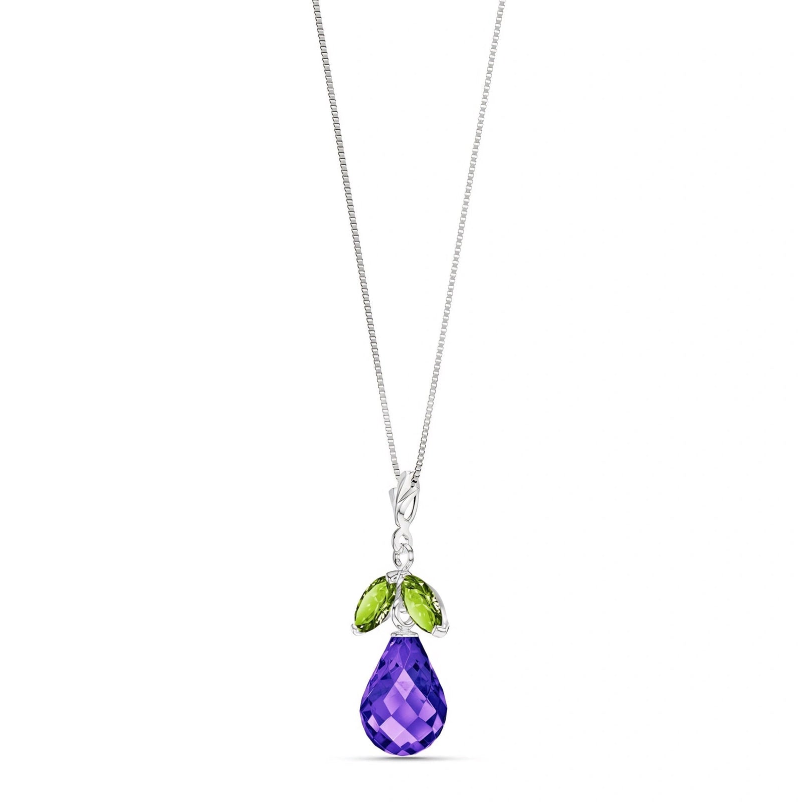 White Gold Atelier Necklace Blue Topaz 10K — Marilena