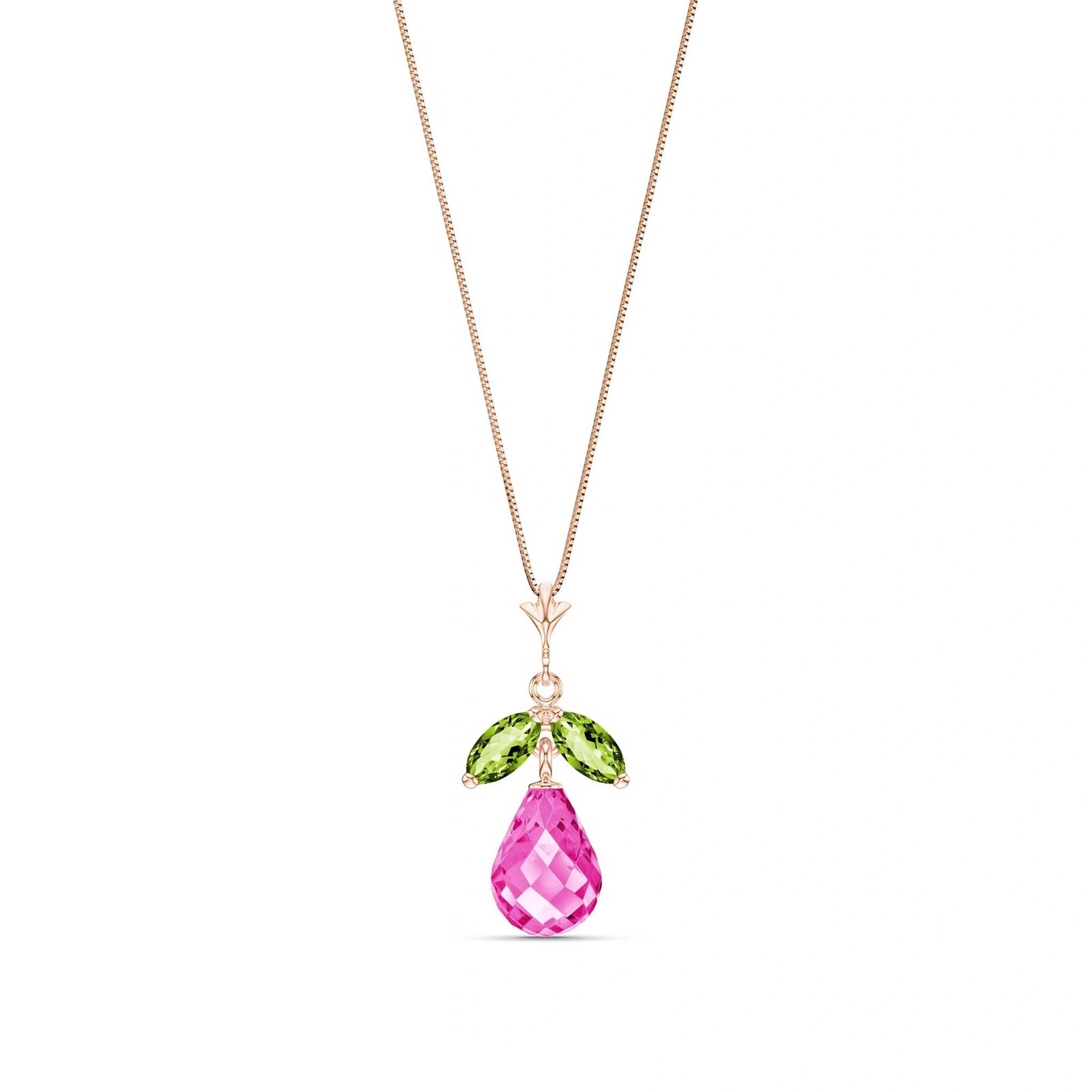 Rose Gold Atelier Necklace Citrine 10K — Marilena