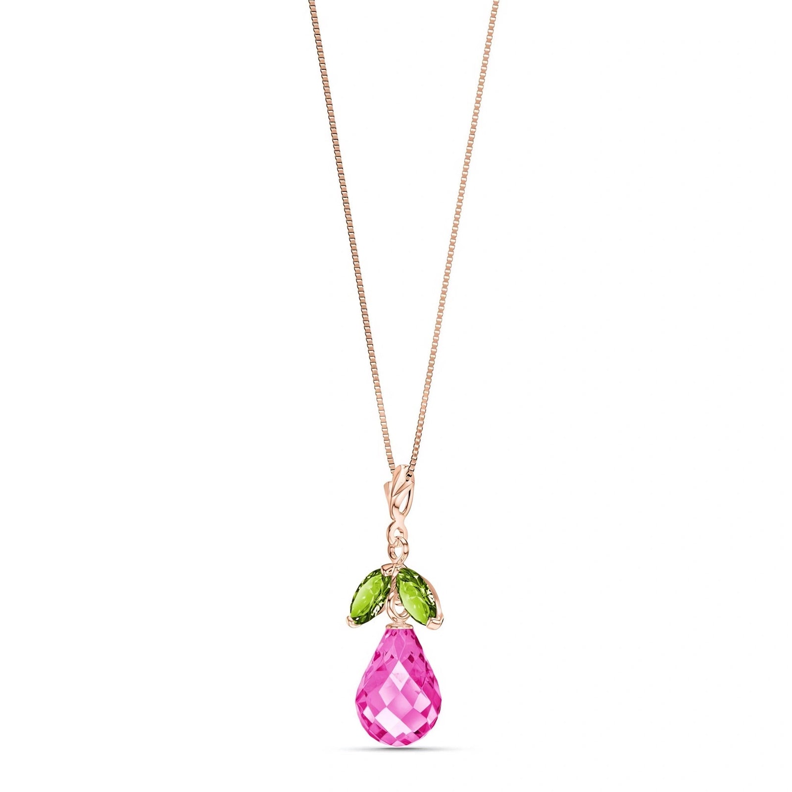 Rose Gold Atelier Necklace Citrine 10K — Marilena