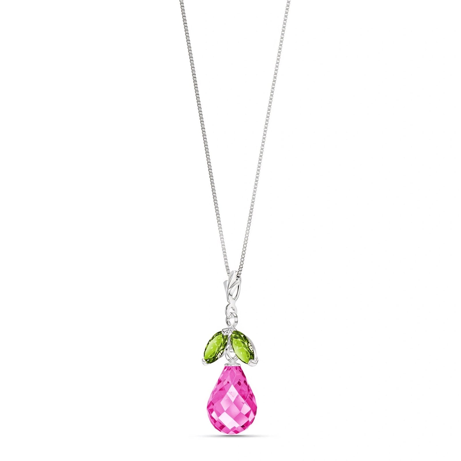 White Gold Atelier Necklace Citrine 10K — Marilena