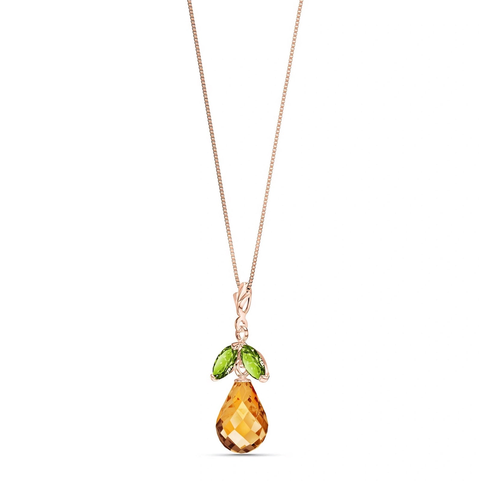 Rose Gold Atelier Necklace Garnet 10K — Marilena