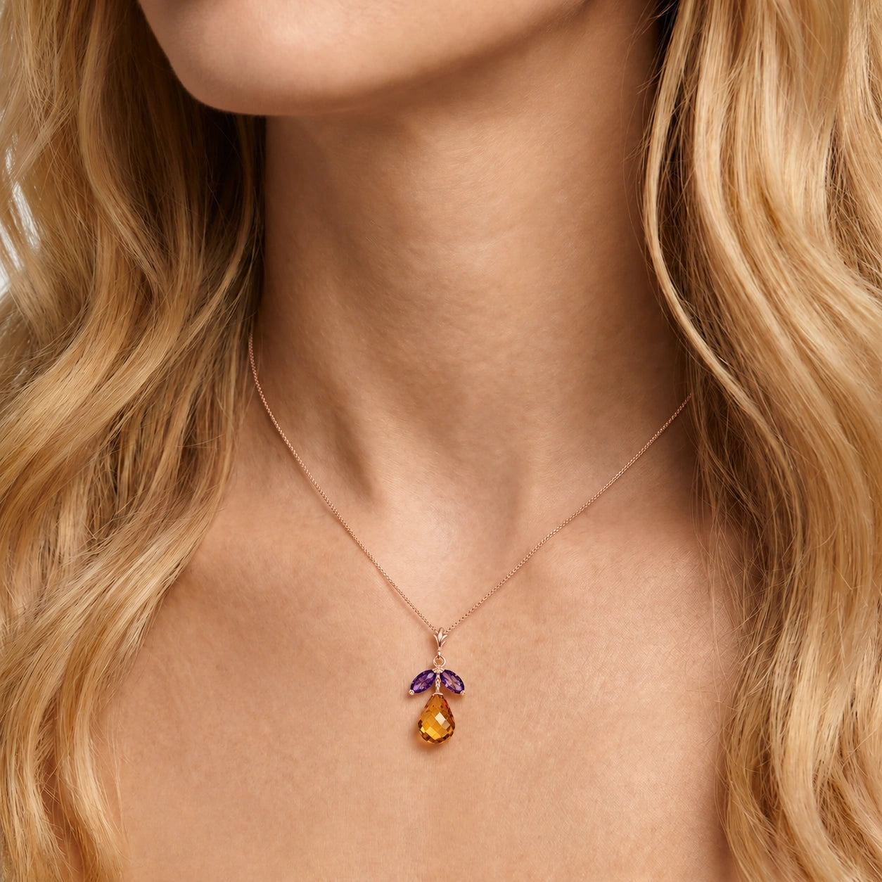 Rose Gold Atelier Necklace Peridot 10K — Marilena