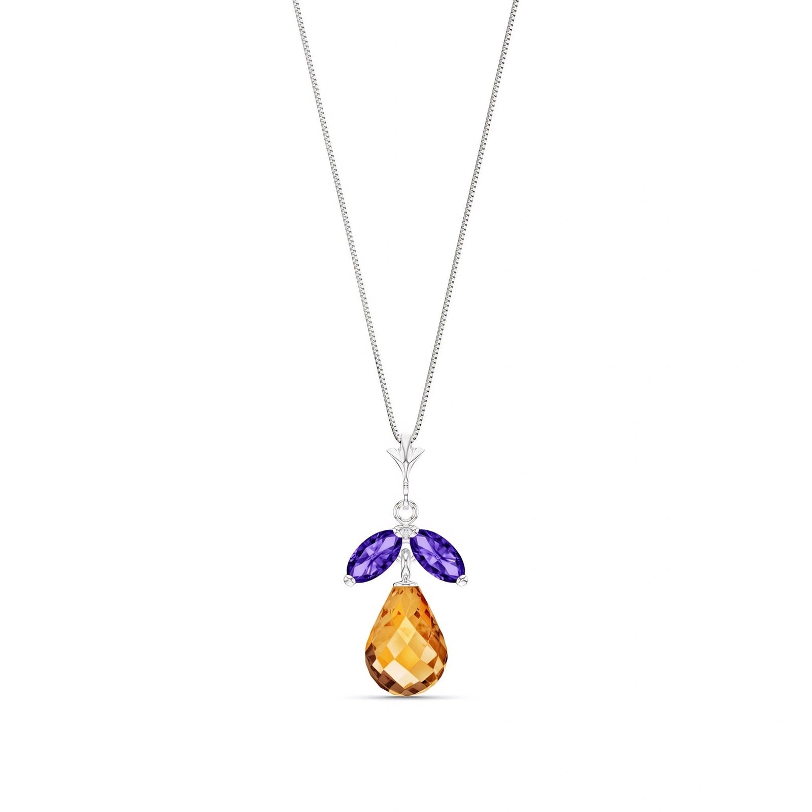 White Gold Atelier Necklace Peridot 10K — Marilena