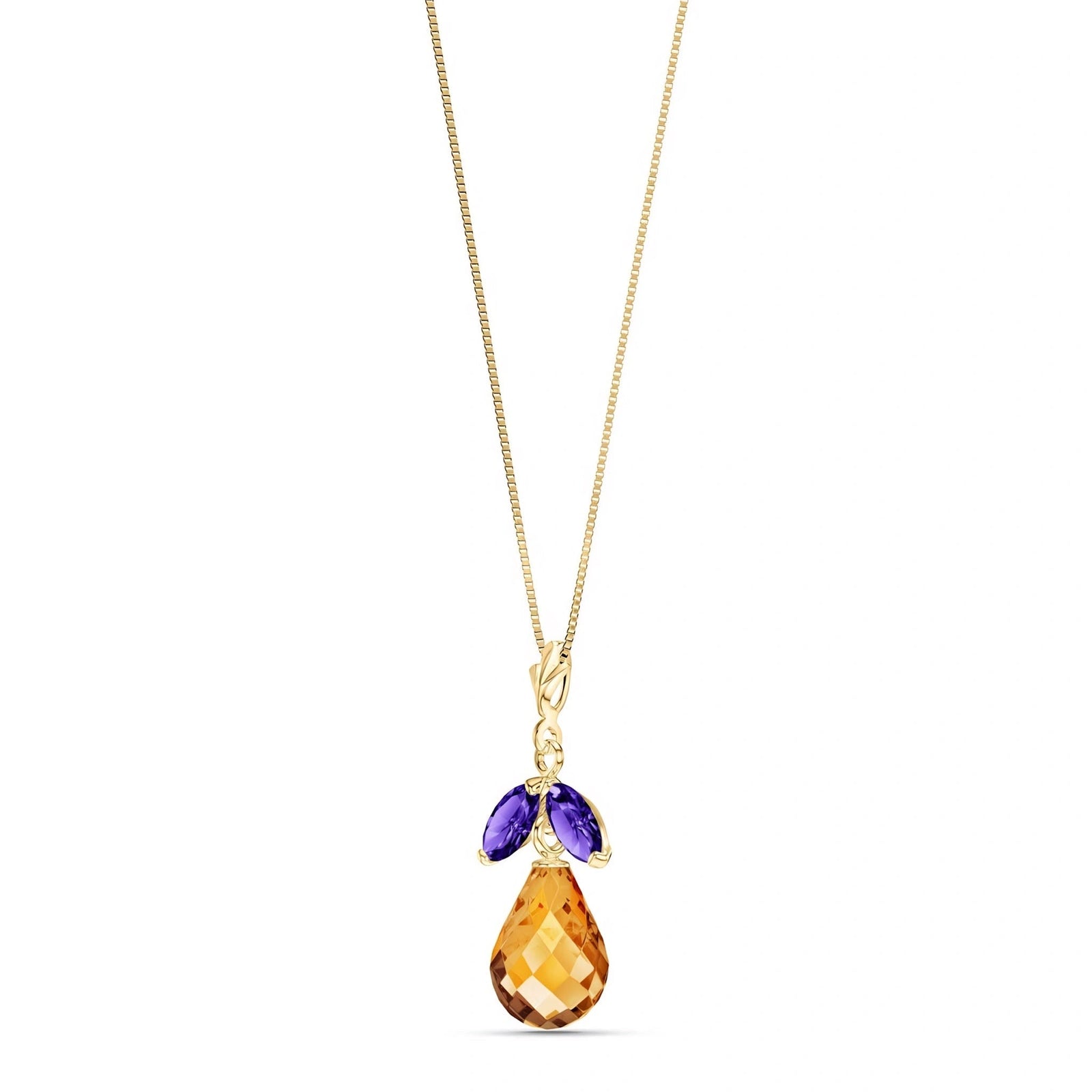 Yellow Gold Atelier Necklace Peridot 10K — Marilena