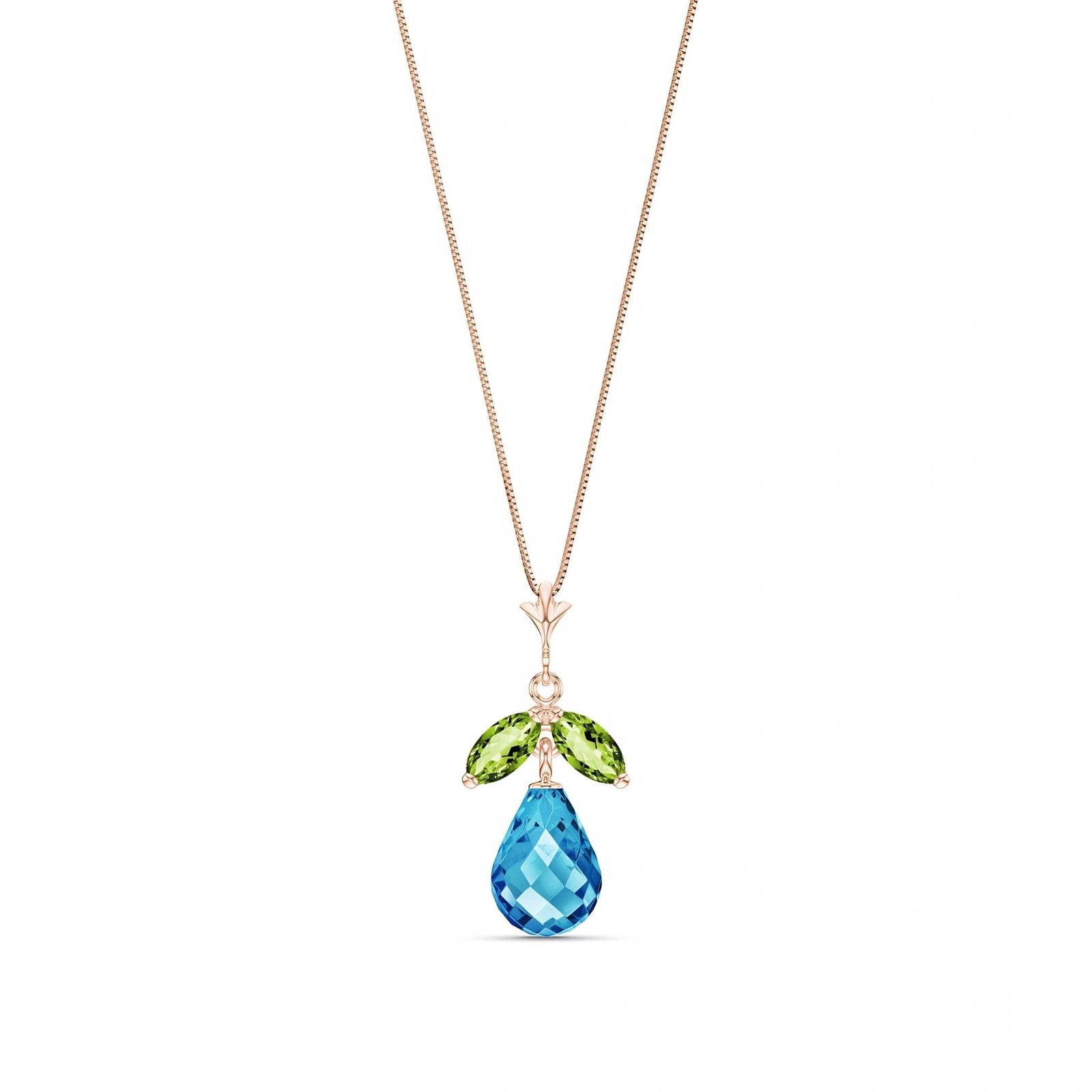 Rose Gold Atelier Necklace Pink Topaz 10K — Marilena