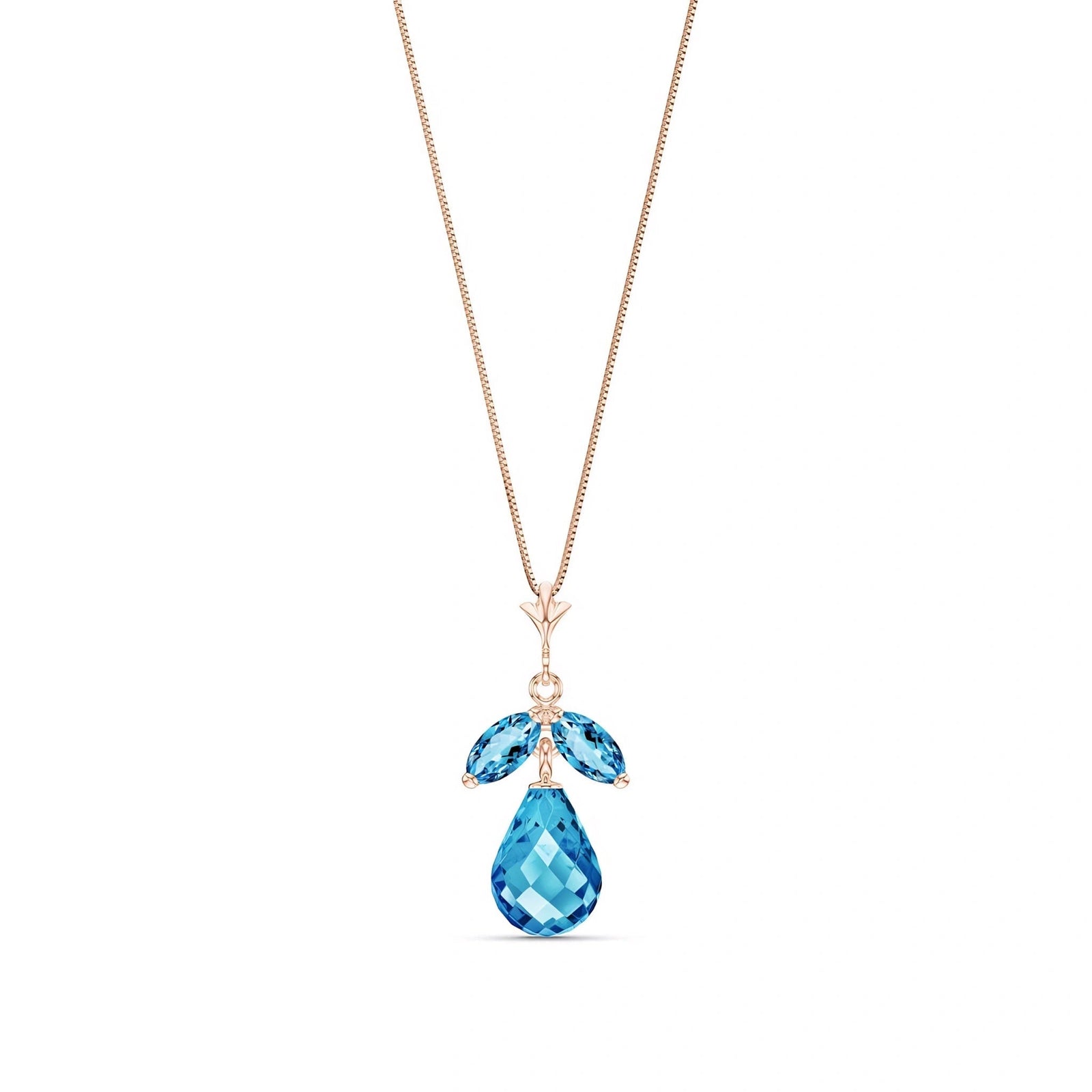 Rose Gold Atelier Necklace Pink Topaz 10K — Marilena
