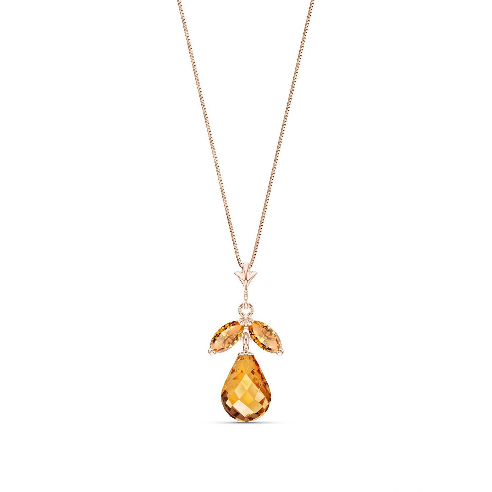 Rose Gold Atelier Necklace Pink Topaz 10K — Marilena
