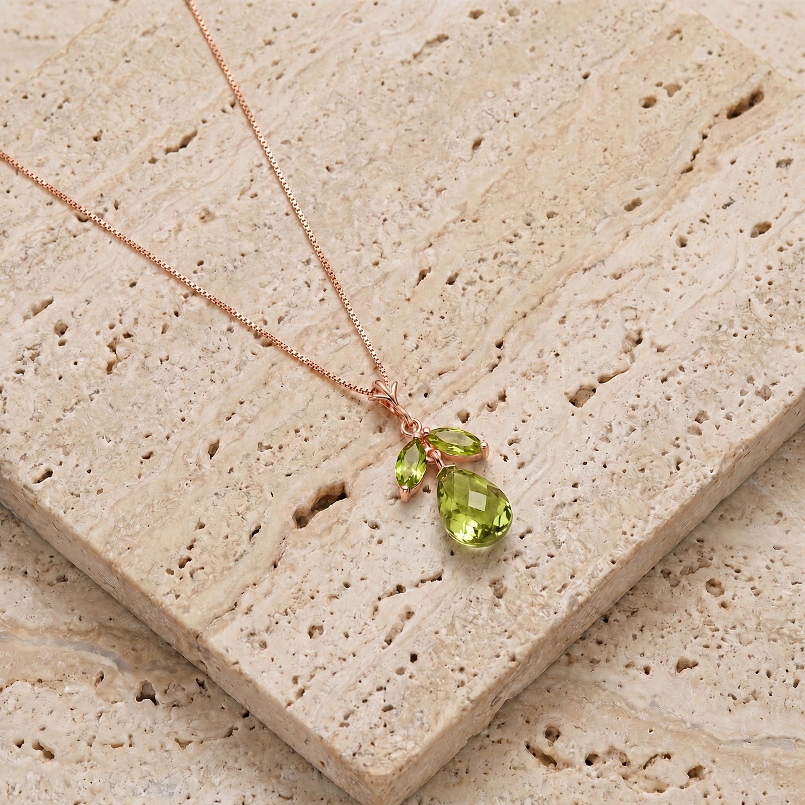 Rose Gold Atelier Necklace Pink Topaz 10K — Marilena