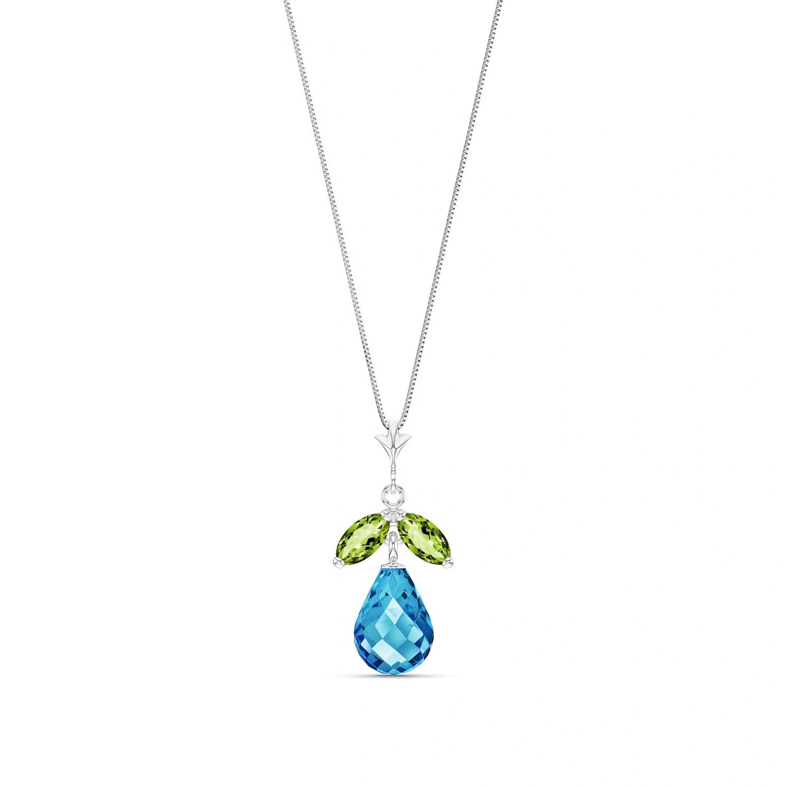 White Gold Atelier Necklace Pink Topaz 10K — Marilena
