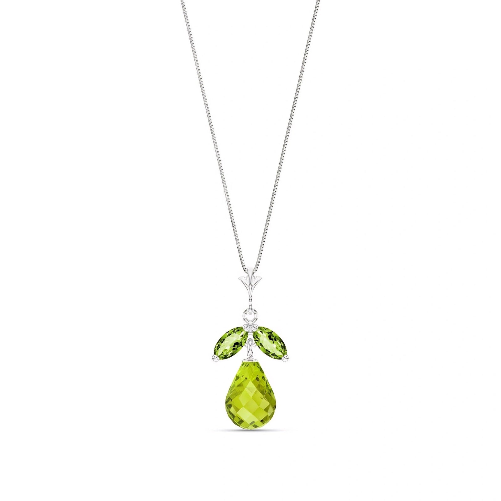 White Gold Atelier Necklace Pink Topaz 10K — Marilena