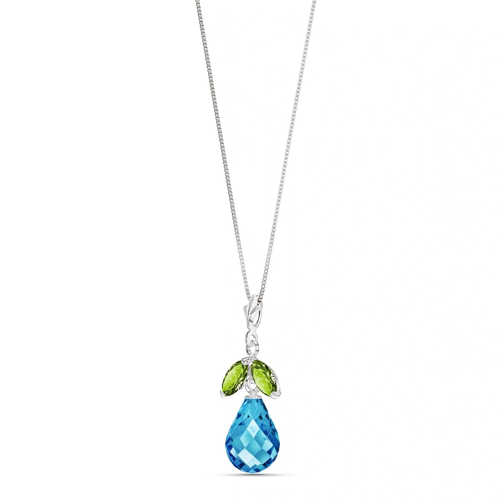 White Gold Atelier Necklace Pink Topaz 10K — Marilena