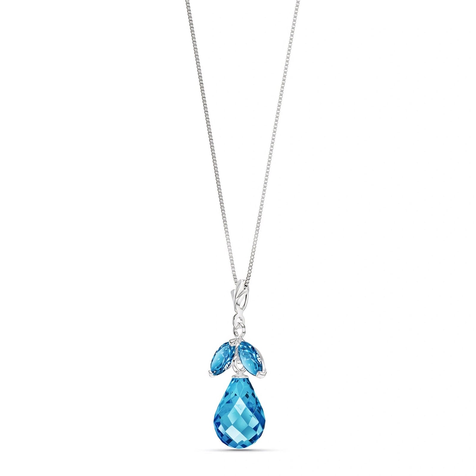 White Gold Atelier Necklace Pink Topaz 10K — Marilena