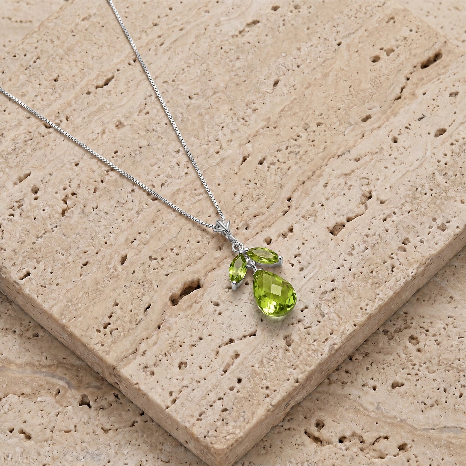White Gold Atelier Necklace Pink Topaz 10K — Marilena