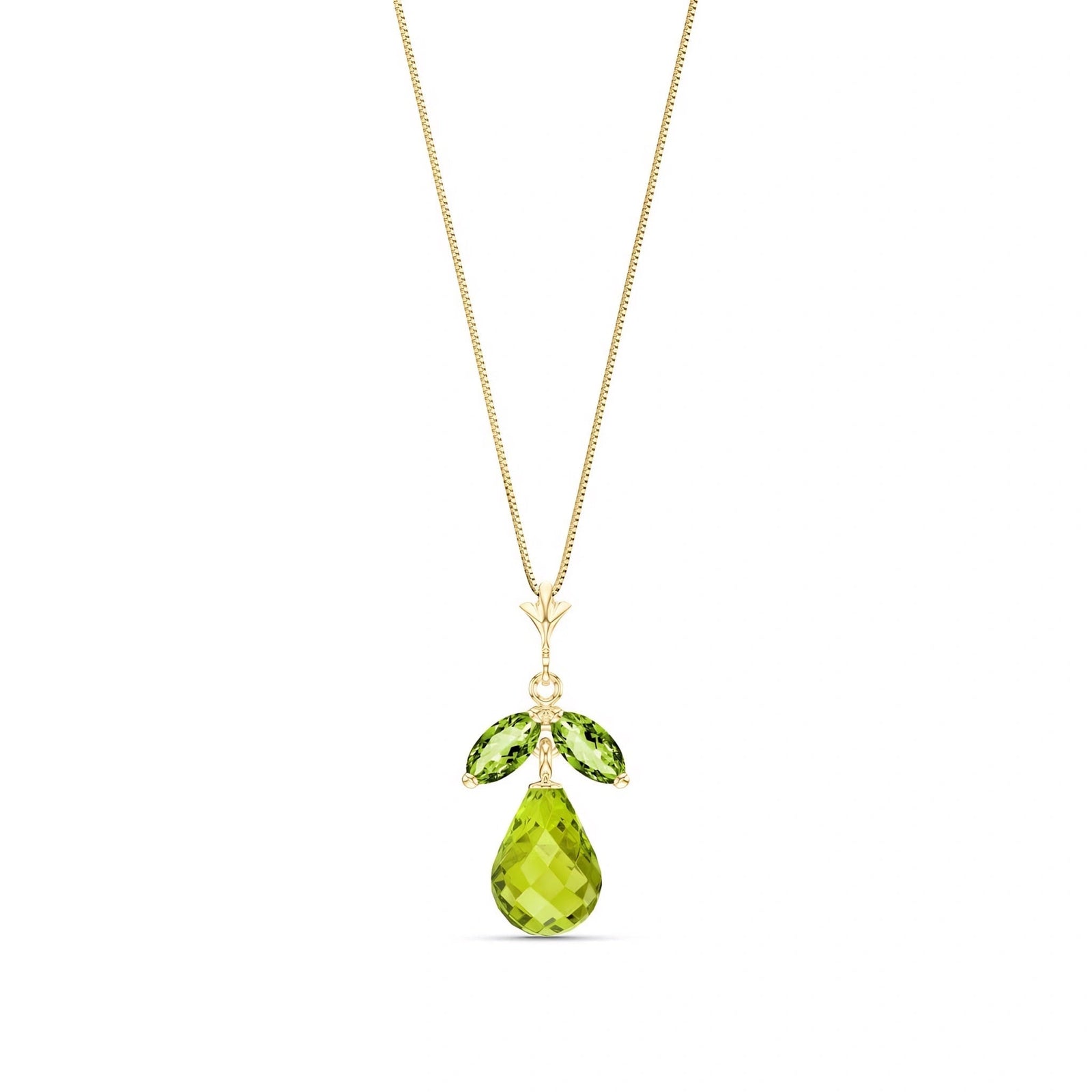 Yellow Gold Atelier Necklace Pink Topaz 10K — Marilena