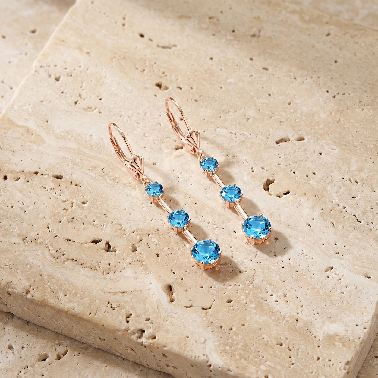 Rose Gold Blue Topaz — Marinelli