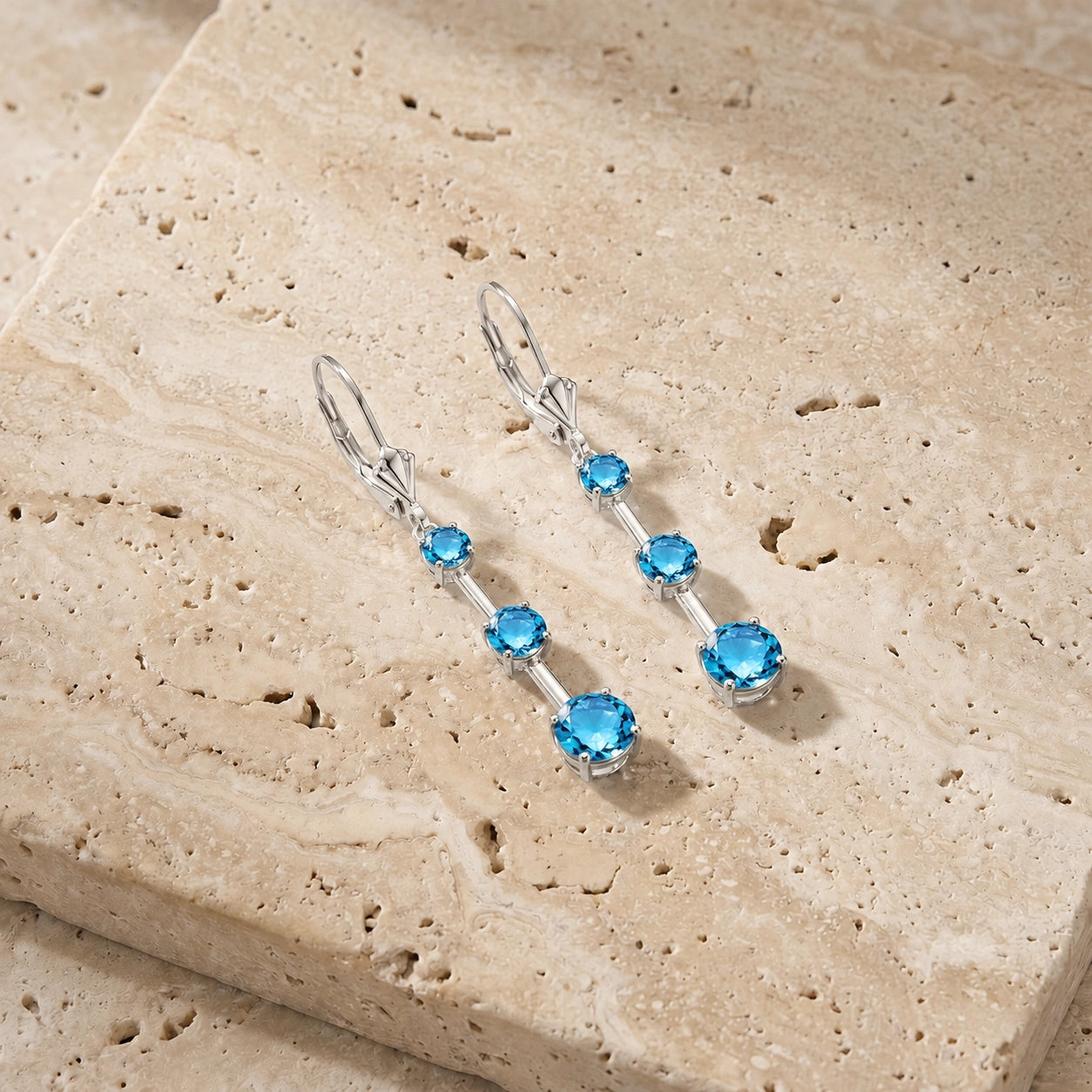 White Gold Blue Topaz — Marinelli