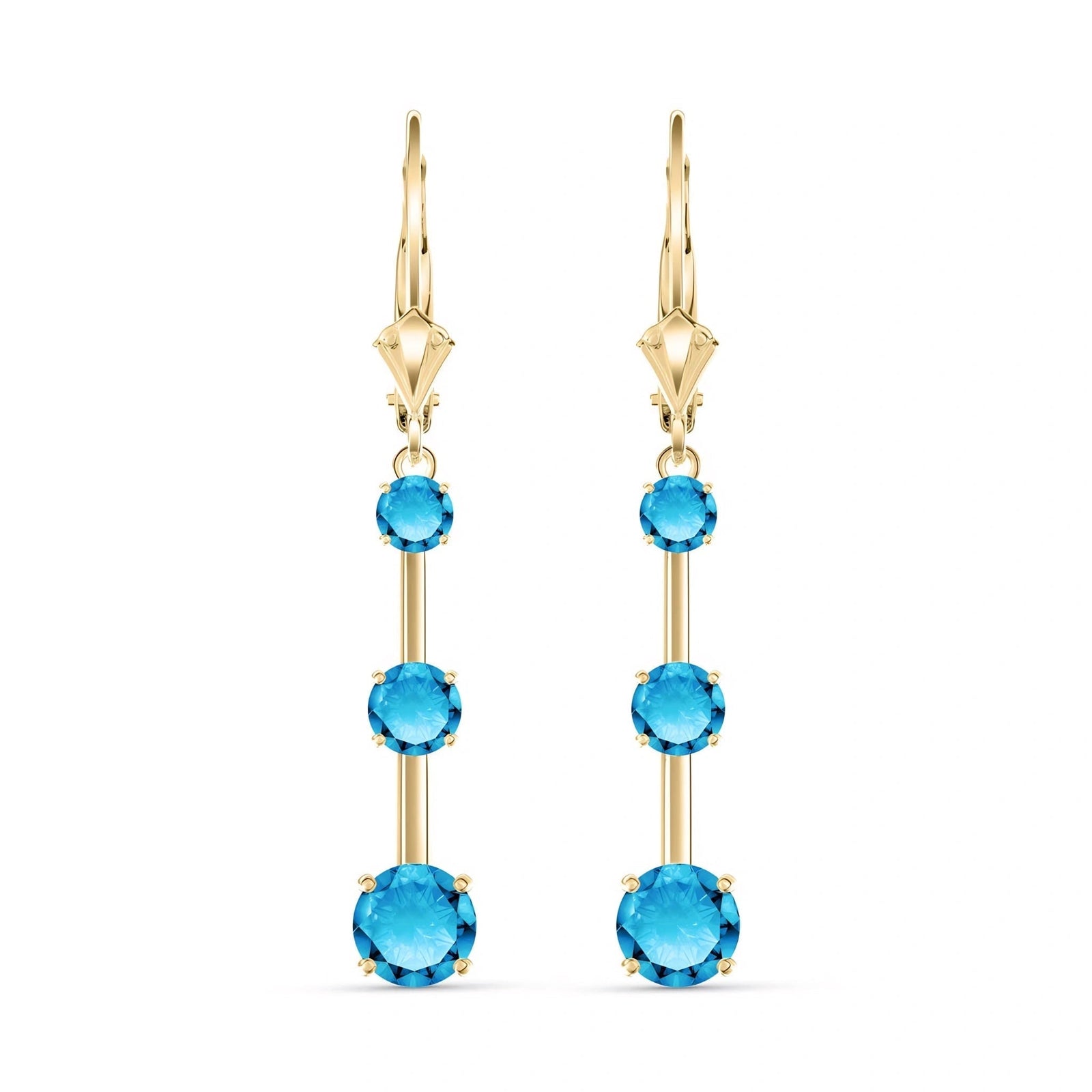 Yellow Gold Blue Topaz — Marinelli