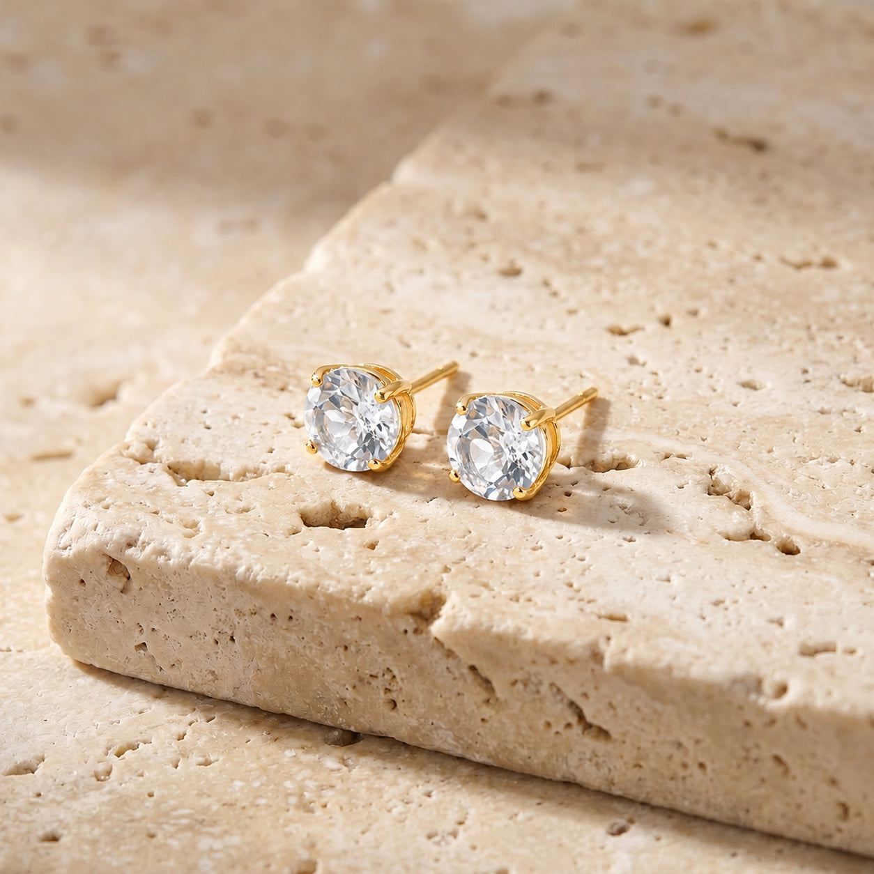 Yellow Gold Halo Petal Earrings Amethyst 10K — Benedetta