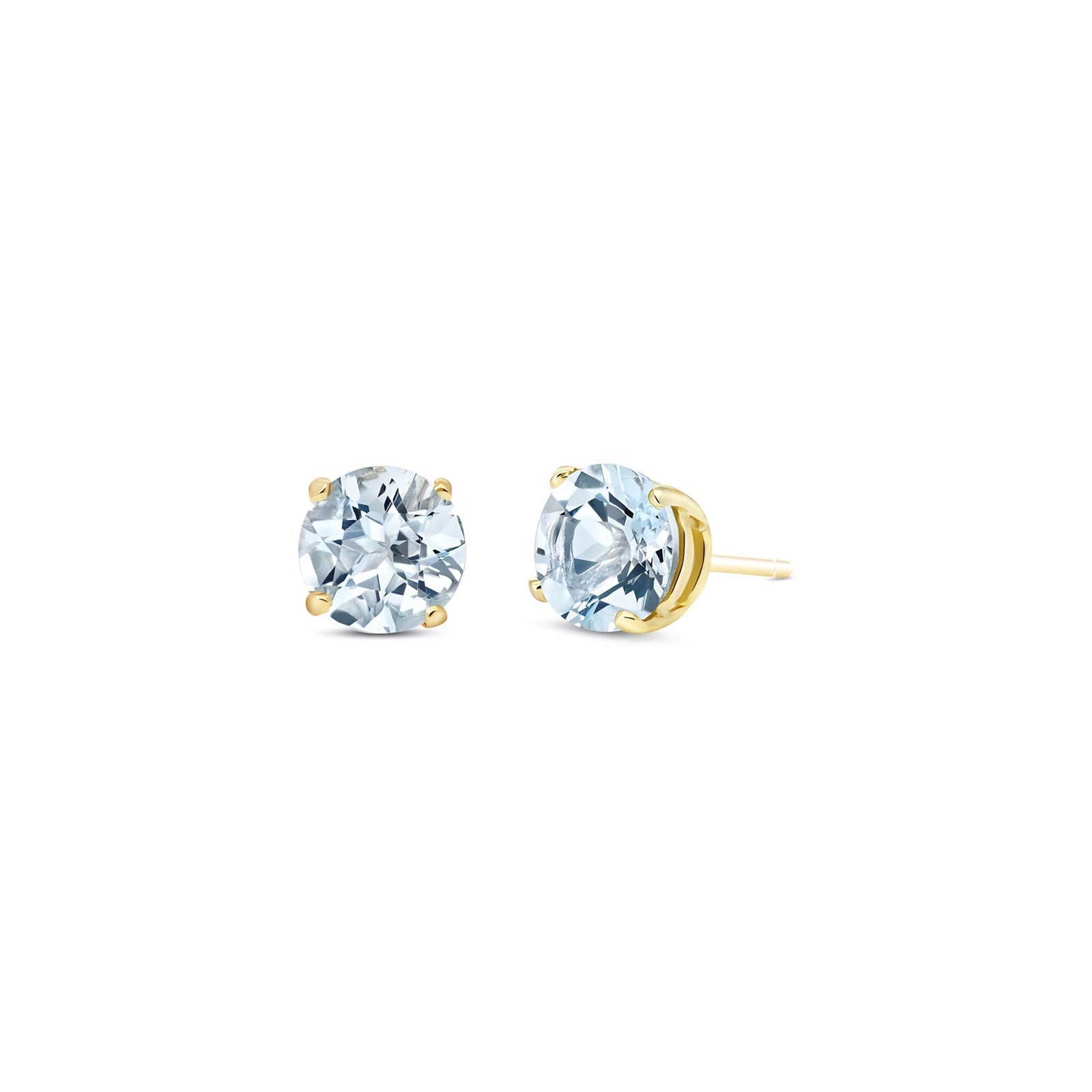 Yellow Gold Halo Petal Earrings Amethyst 10K — Benedetta