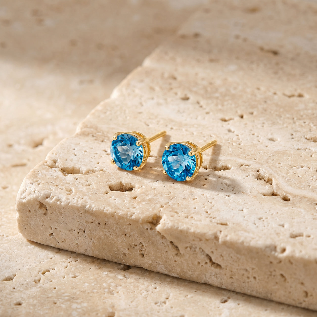 Yellow Gold Halo Petal Earrings Peridot 10K — Benedetta