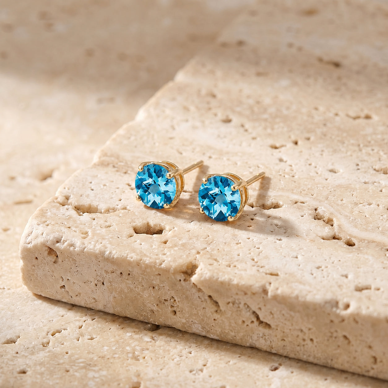 Yellow Gold Halo Petal Earrings Peridot 10K — Benedetta