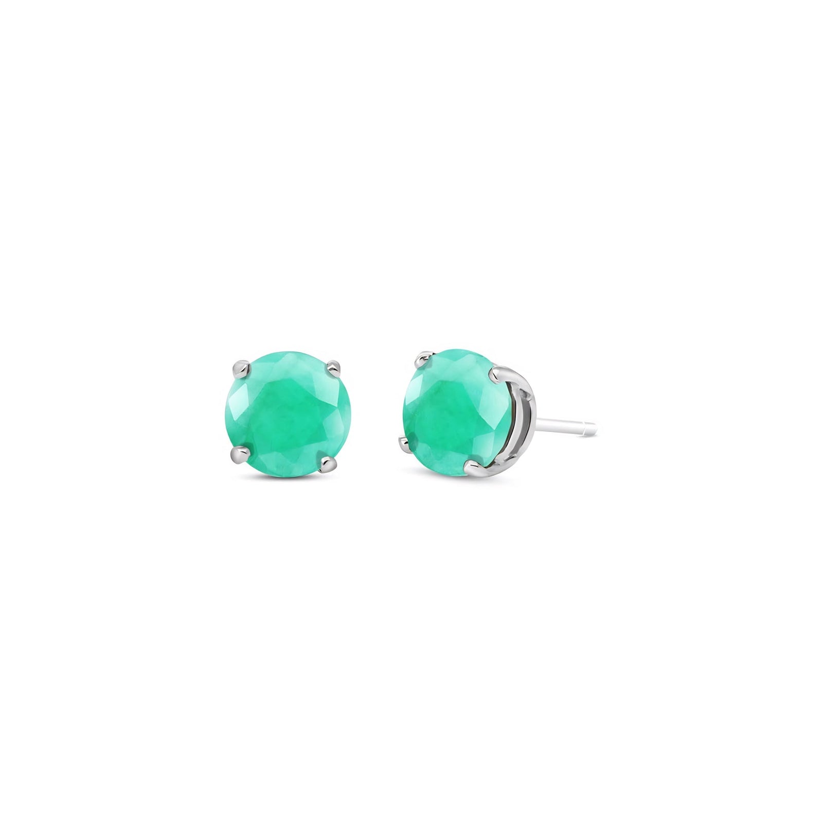 White Gold Halo Petal Earrings Citrine 10K — Benedetta