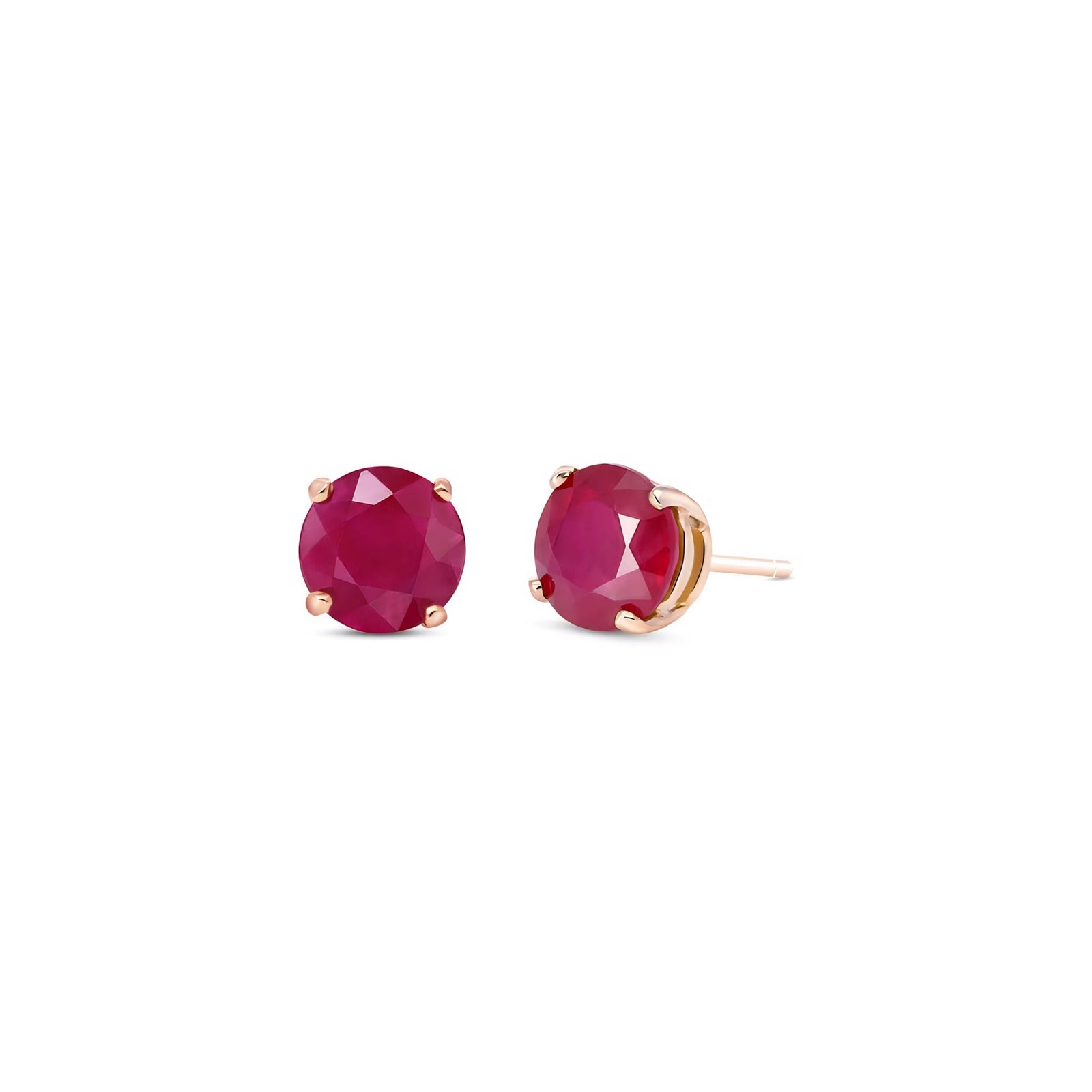 Rose Gold Halo Petal Earrings Sapphire 10K — Benedetta