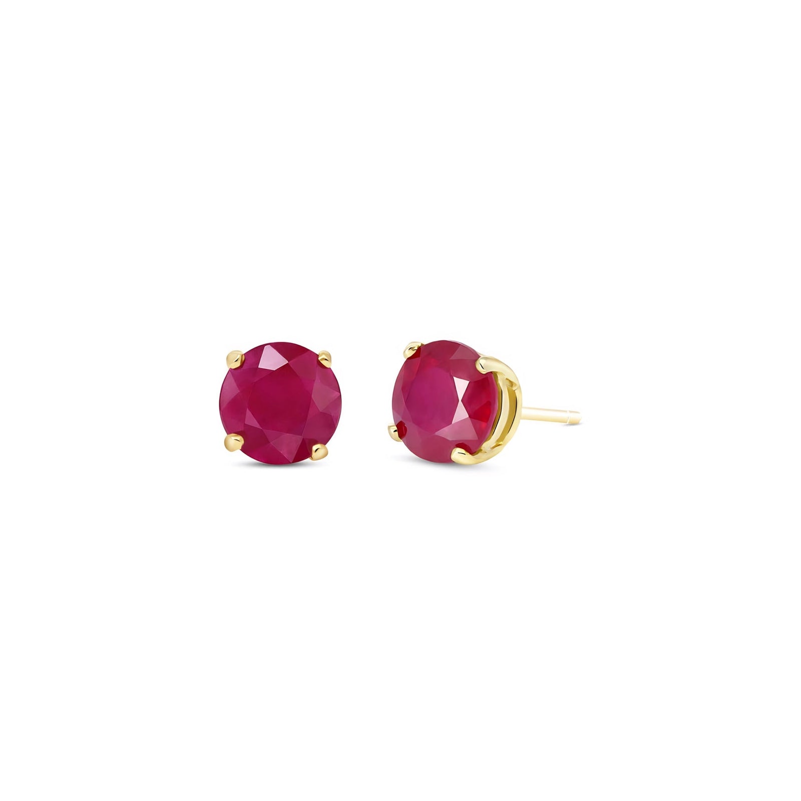 Yellow Gold Halo Petal Earrings Sapphire 10K — Benedetta