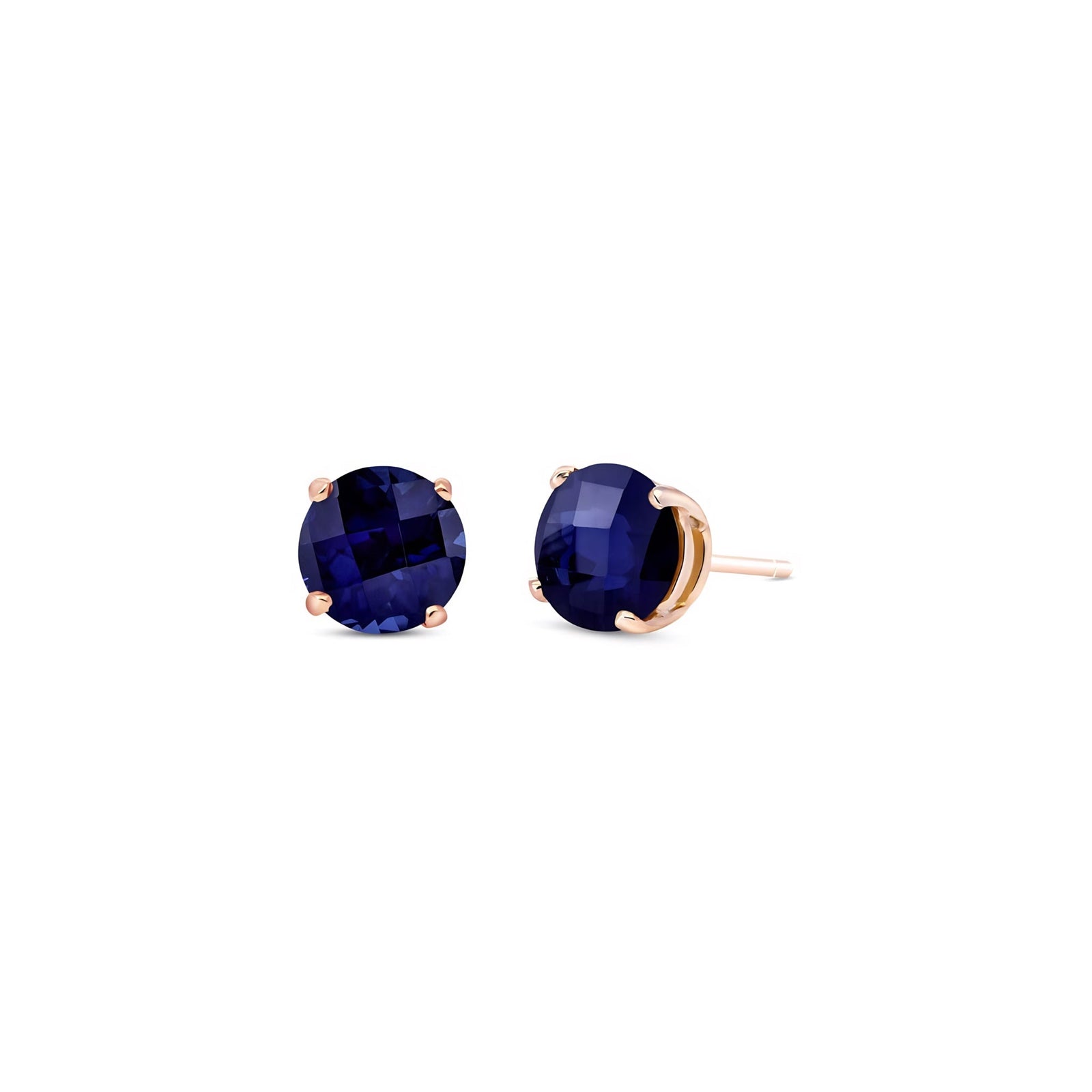 Rose Gold Halo Petal Earrings Emerald 10K — Benedetta