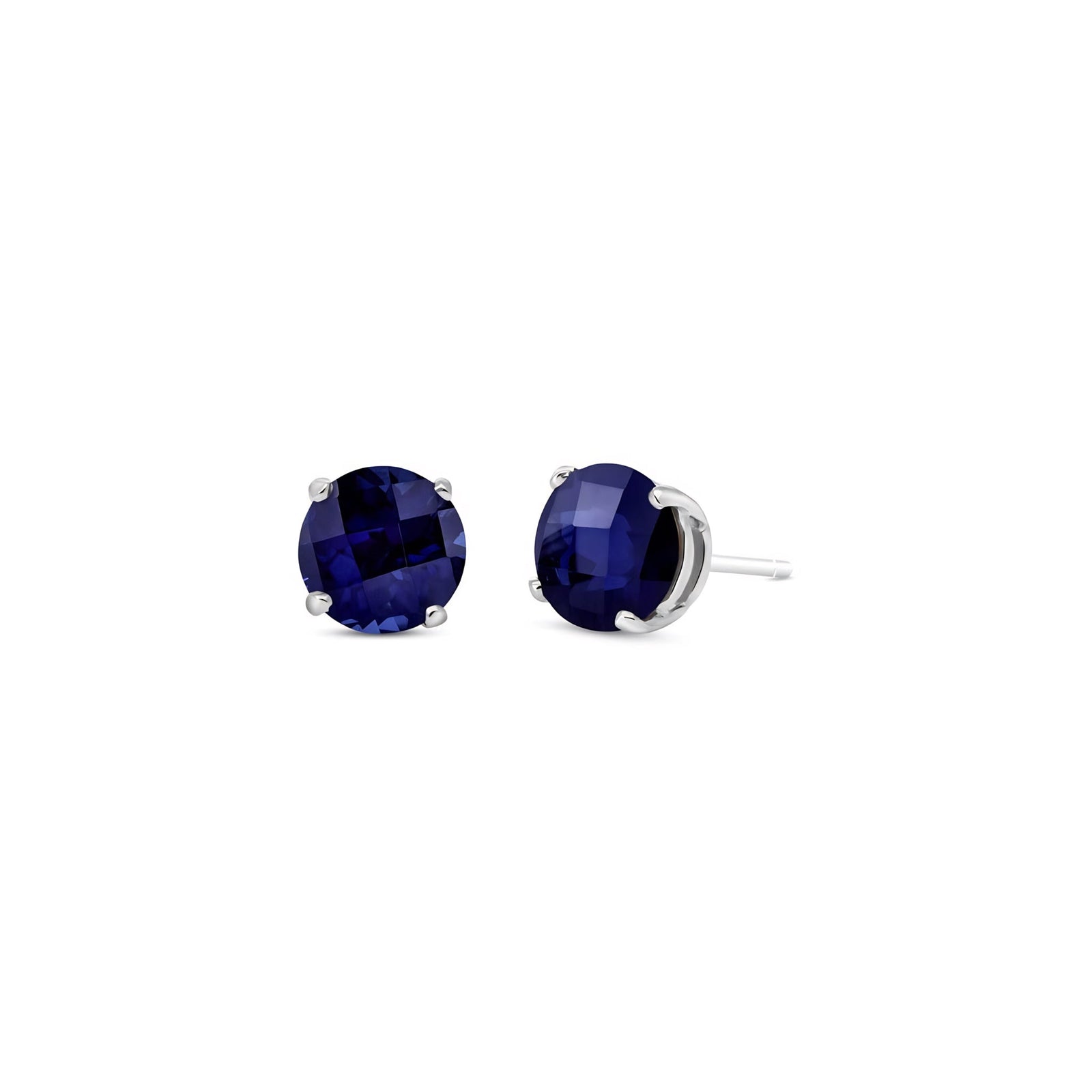 White Gold Halo Petal Earrings Emerald 10K — Benedetta