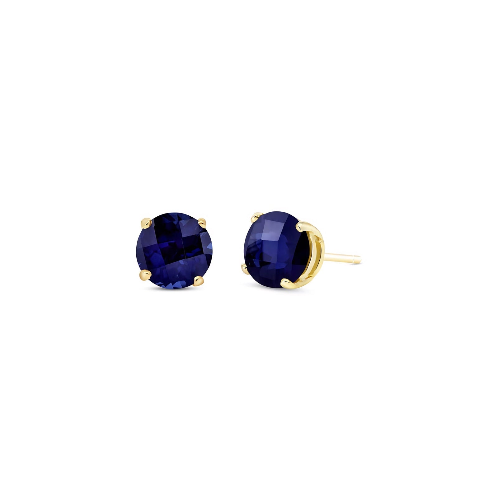 Yellow Gold Halo Petal Earrings Emerald 10K — Benedetta